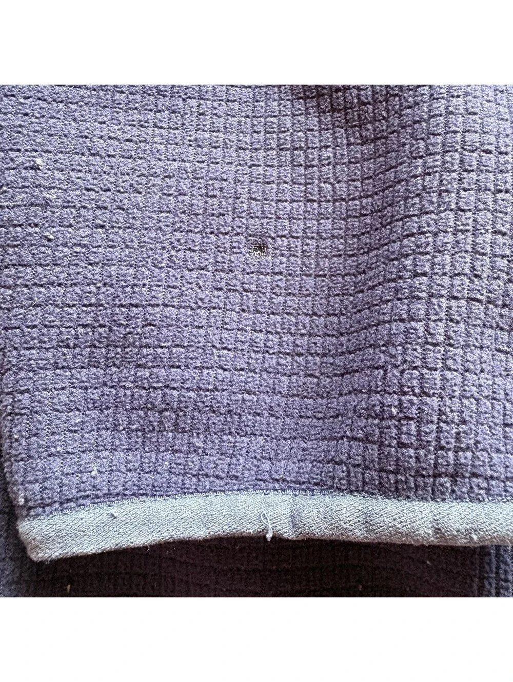 The North Face Men's 1/4 Zip Fleece Pullover Waffle Knit Sweater XL Blue